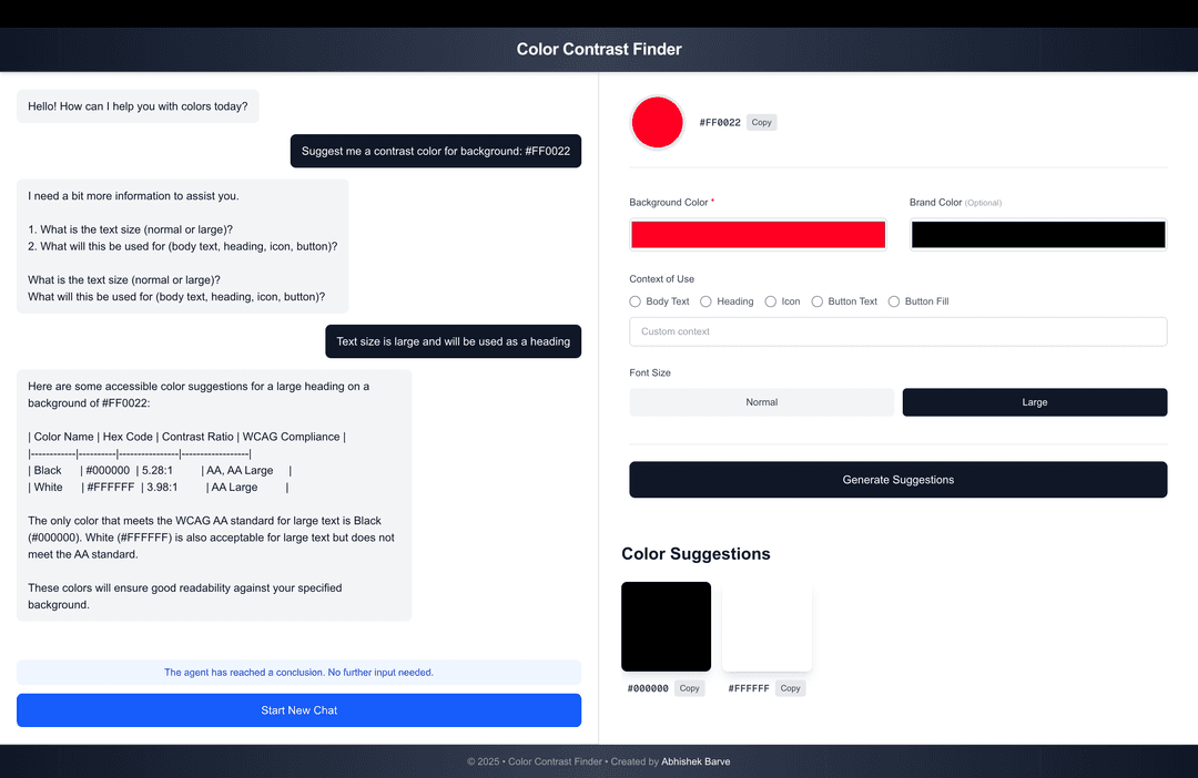 Color Contrast Agent